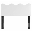 Pemberly Row Performance Velvet Full/Queen Headboard in White