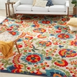 Pemberly Row Contemporary 12' x 15' Multicolor Fabric Farmhouse Area Rug