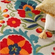 Pemberly Row Contemporary 12' x 15' Multicolor Fabric Farmhouse Area Rug