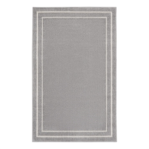 Pemberly Row 2' x 4' Gray/Ivory Contemporary Indoor/Outdoor Rug