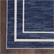 Pemberly Row 5' x Square Navy/Ivory Contemporary Indoor/Outdoor Rug