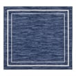 Pemberly Row 5' x Square Navy/Ivory Contemporary Indoor/Outdoor Rug