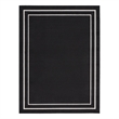 Pemberly Row 10' x 14' Black Ivory Contemporary Indoor/Outdoor Rug