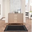 Pemberly Row 2' x 4' Black Ivory Contemporary Indoor/Outdoor Rug