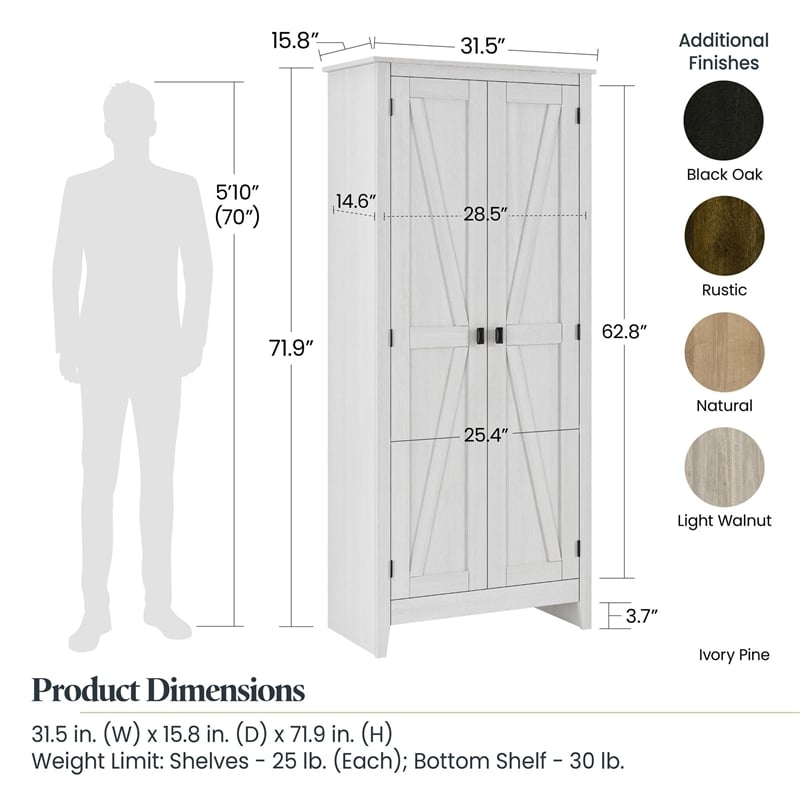 Pemberly Row Contemporary 31.5