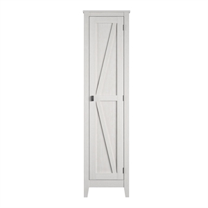 Pemberly Row Contemporary 18&quot Wide Storage Cabinet in Ivory Pine