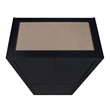 Pemberly Row Contemporary Engineered Wood Storage Closet in Black