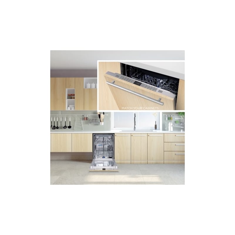 Pemberly Row 24 in. Stainless Steel Top Control Dishwasher Panel Ready