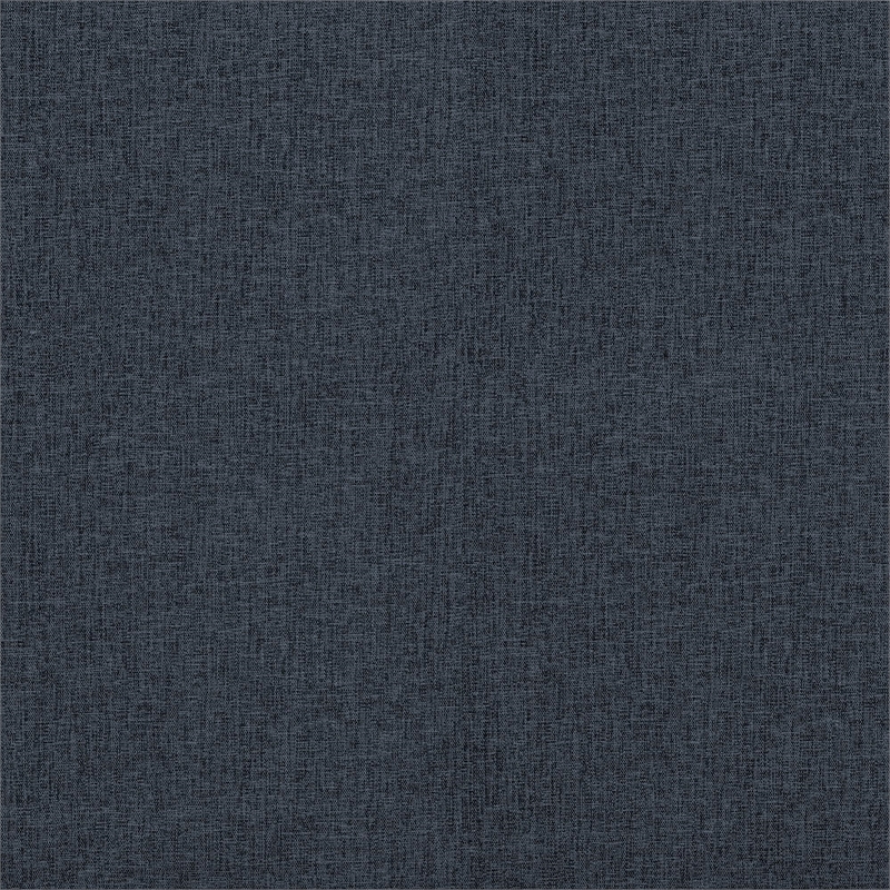 Pemberly Row Mid-Century Full Size Upholstered Daybed in Navy Linen