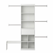 Pemberly Row Contemporary Engineered Wood Closet Organizer in White