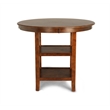 Pemberly Row Contemporary 5-Piece Transitional Wood Dining Set in Brown