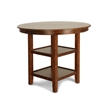Pemberly Row Contemporary 5-Piece Transitional Wood Dining Set in Brown