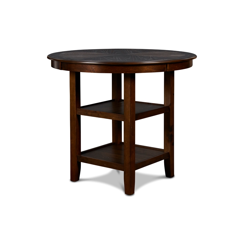 Pemberly Row Contemporary 5-Piece Transitional Wood Dining Set in Cherry