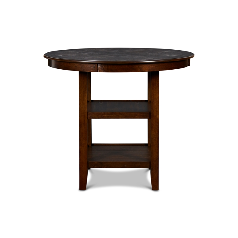 Pemberly Row Contemporary 5-Piece Transitional Wood Dining Set in Cherry