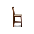 Pemberly Row Contemporary 5-Piece Transitional Wood Dining Set in Cherry