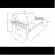 Pemberly Row Sofa Sleeper Includes Storage and Canton Gray Mattress