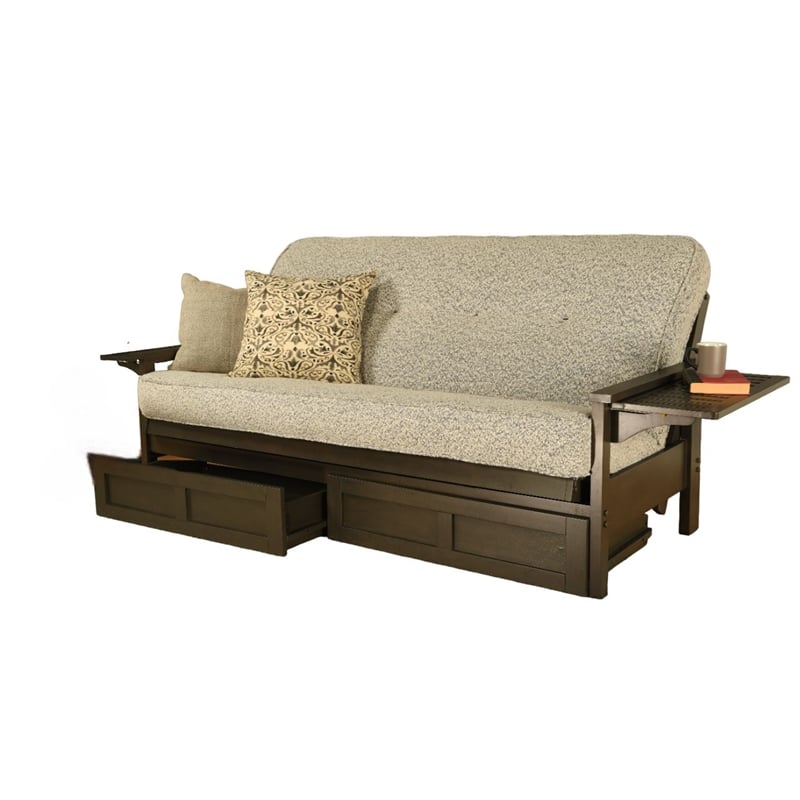 Pemberly Row Sofa Sleeper Includes Storage and Canton Gray Mattress