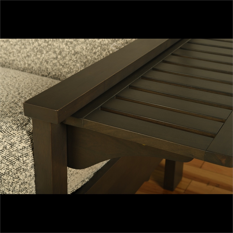 Pemberly Row Sofa Sleeper with Storage and Linen Stone Gray Mattress