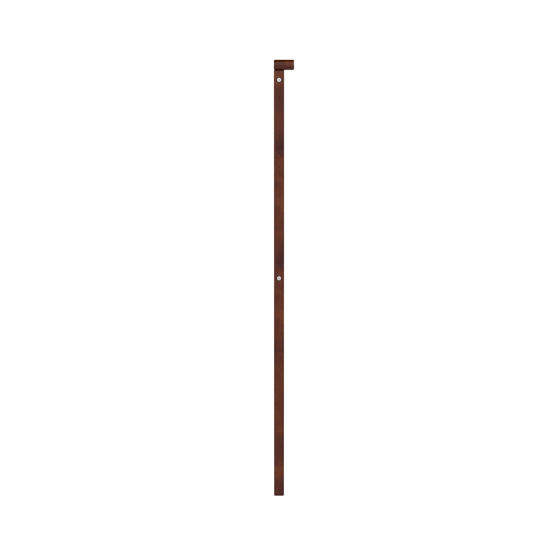Pemberly Row Full Coastal Solid Wood Panel Headboard in Walnut