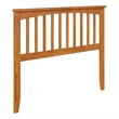 Pemberly Row Mission Full Wood Headboard in Light Toffee