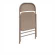 Pemberly Row All-Steel Folding Chair in Antique Linen (4-Pack)