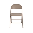 Pemberly Row All-Steel Folding Chair in Antique Linen (4-Pack)
