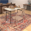 Pemberly Row All-Steel Folding Chair in Antique Linen (4-Pack)