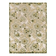 Pemberly Row Contemporary 9' x 12' Ivory Green Fabric Outdoor Area Rug