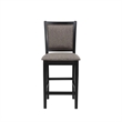 Pemberly Row 5-Piece Solid Wood Counter Dining Set Brown/Black