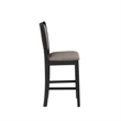 Pemberly Row 5-Piece Solid Wood Counter Dining Set Brown/Black
