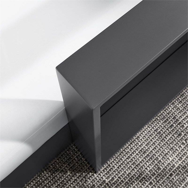 Pemberly Row Modular Right-Facing Chaise Lounge in Gray White