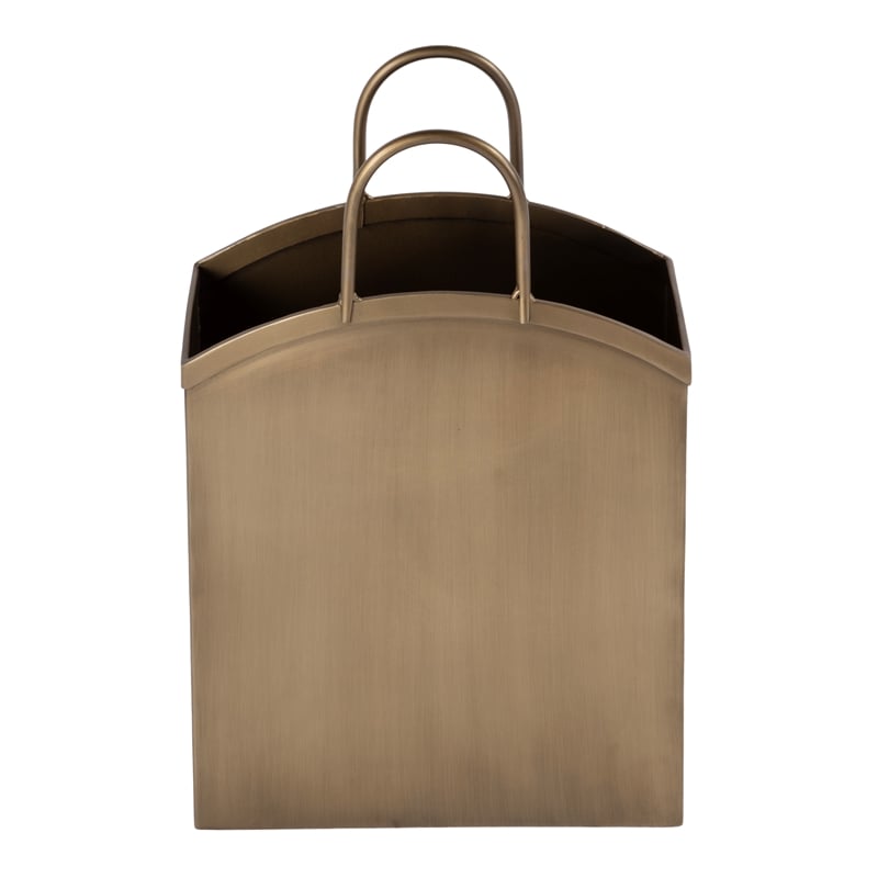 Pemberly Row Contemporary Rectangular Metal Magazine Basket - Metalworks