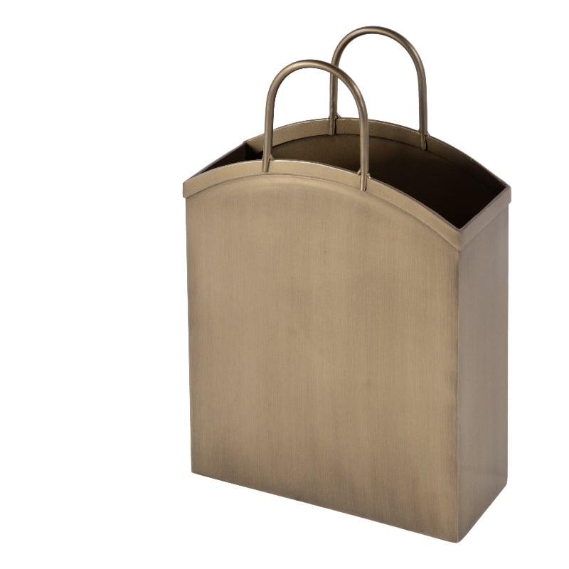 Pemberly Row Contemporary Rectangular Metal Magazine Basket - Metalworks