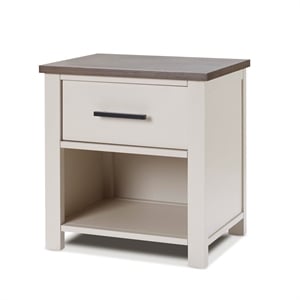 Pemberly Row Contemporary Wood Nightstand in Chocolate Bisque
