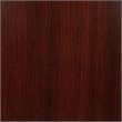 Pemberly Row 5 Piece Wooden Oval Conference Table Set in Mahogany and Black