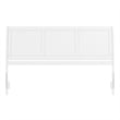 Pemberly Row Portland King Sleigh Wood Headboard in White