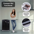 Pemberly Row 3.2 cu. ft. Convertible Freezer-Refrigerator Frost Free in Black