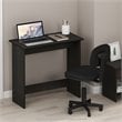 Pemberly Row Contemporary Engineered Wood Simplistic Study Table in Espresso