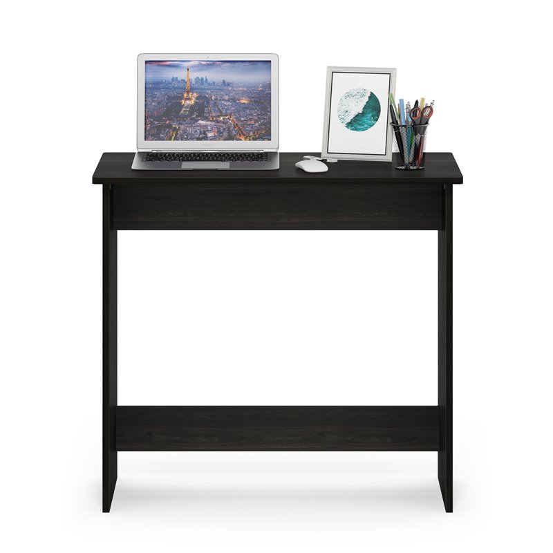 Pemberly Row Contemporary Engineered Wood Simplistic Study Table in Espresso
