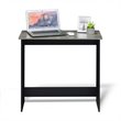 Pemberly Row Engineered Wood Simplistic Study Table in French Oak Gray/Black