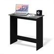 Pemberly Row Engineered Wood Simplistic Study Table in French Oak Gray/Black