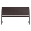Pemberly Row Portland King Sleigh Wood Headboard in Espresso