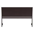 Pemberly Row Portland King Sleigh Wood Headboard in Espresso