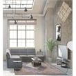 Pemberly Row Engineered Wood Coffee Table with Bin Drawer in Dark Brown/Black