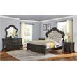 Pemberly Row Rhapsody Multi-step Molasses Queen 5-Piece Wood Panel Bedroom Set