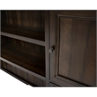 Pemberly Row Executive Hutch With Wood Doors Two Drawers Fully Assembled Brown