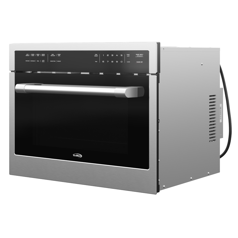Pemberly Row 24 in. Stainless Steel Convection Oven with Microwave 1.5 cu. ft.