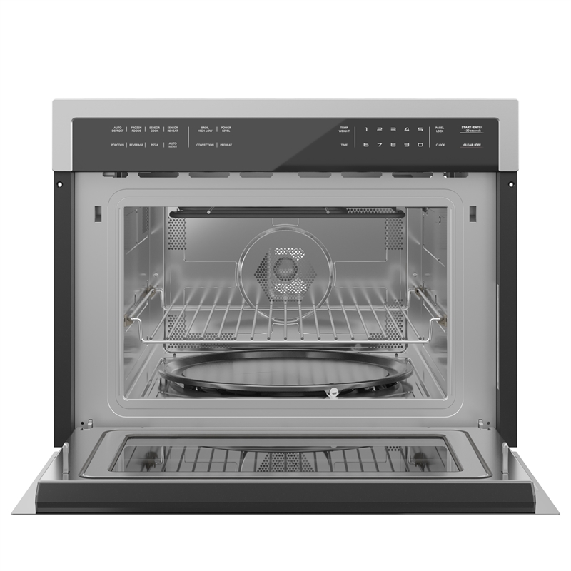 Pemberly Row 24 in. Stainless Steel Convection Oven with Microwave 1.5 cu. ft.