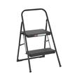 Pemberly Row 2-Step Modern Metal Gray Household Folding Step Stool Reach Height