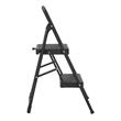 Pemberly Row 2-Step Modern Metal Gray Household Folding Step Stool Reach Height